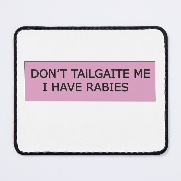 Item preview, I HAVE RABIES - BLACK BUMPER STICKER designed and sold by artzaka.
