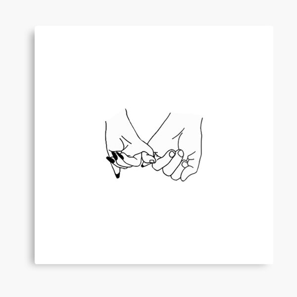 Pinky Promise Single line art | Sticker