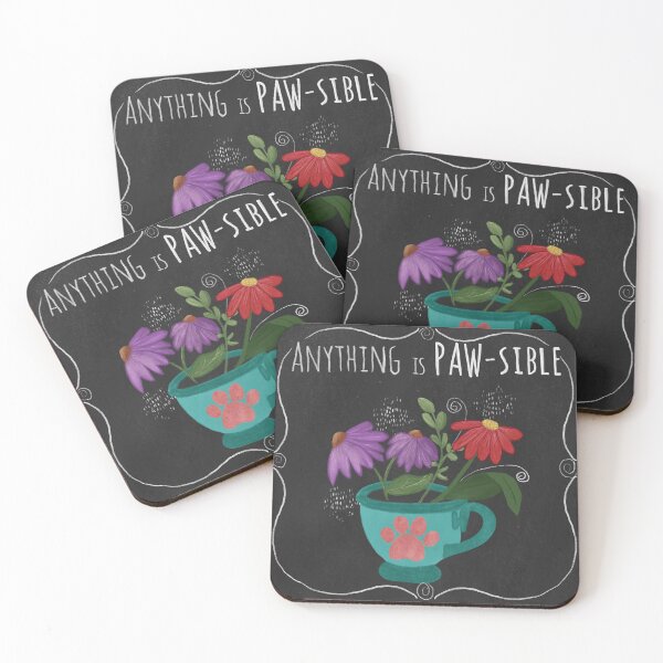 Item preview, Anything is Paw-sitive inspirational designed and sold by Cedarrue.