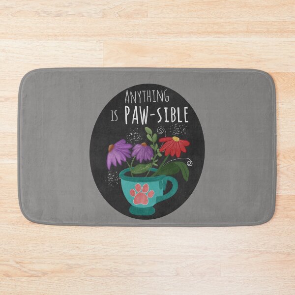 Item preview, Anything is Paw-sitive inspirational designed and sold by Cedarrue.