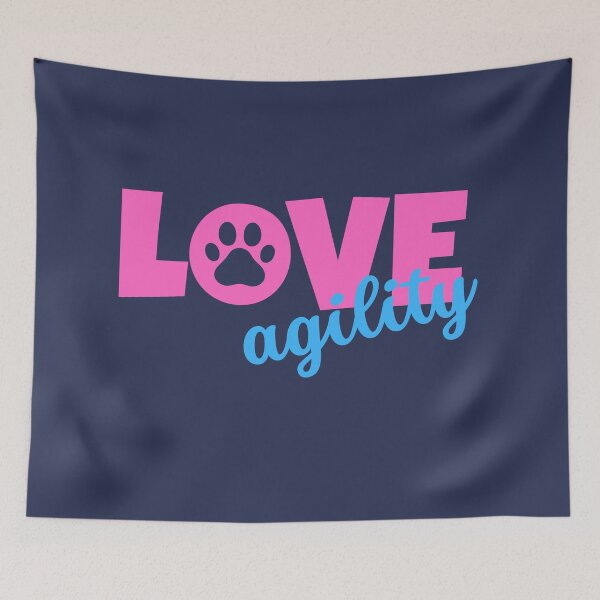Item preview, Love agility in pink and blue designed and sold by PausePapote.