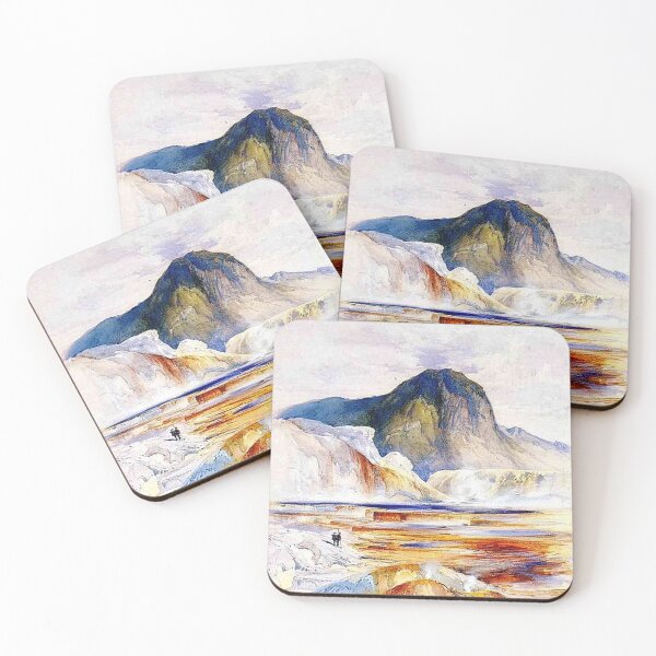 Item preview, Hot Springs -upper Pools by Thomas Moran designed and sold by tomorrowsart.
