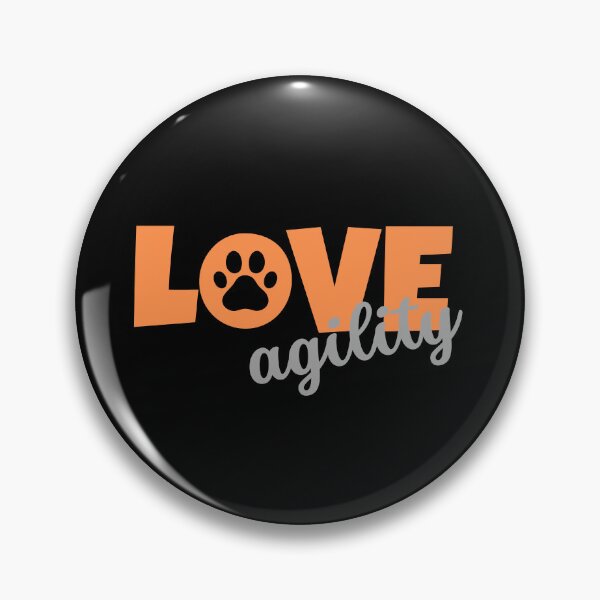 Item preview, Love agility in orange and gray designed and sold by PausePapote.