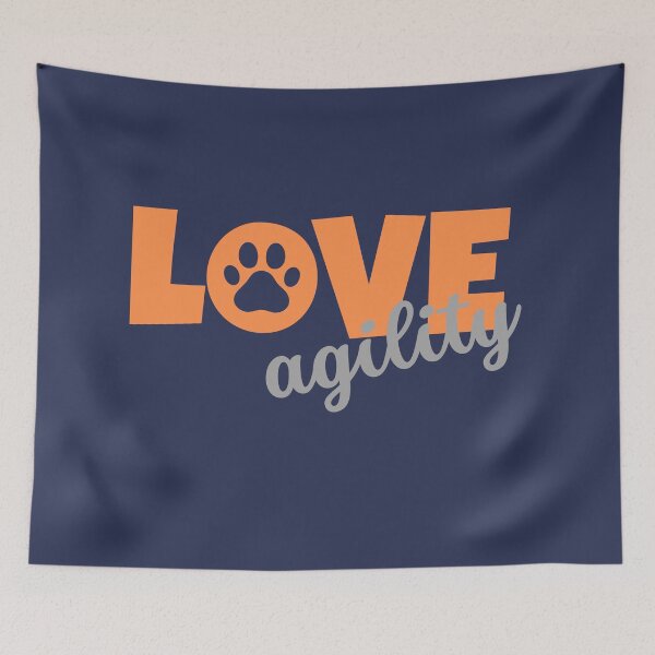 Item preview, Love agility in orange and gray designed and sold by PausePapote.