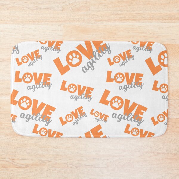 Item preview, Love agility in orange and gray designed and sold by PausePapote.