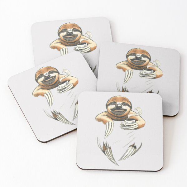 Item preview, Sloth in pocket drinking coffee designed and sold by EdStark.