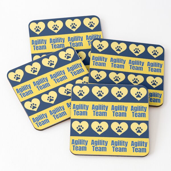 Item preview, Agility team in blue and yellow with a heart designed and sold by PausePapote.