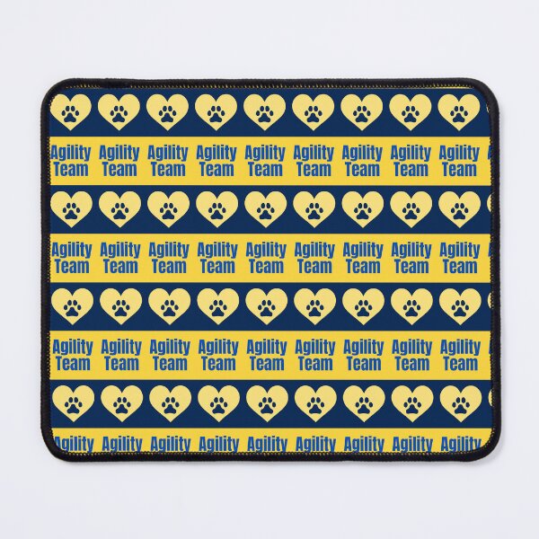 Item preview, Agility team in blue and yellow with a heart designed and sold by PausePapote.