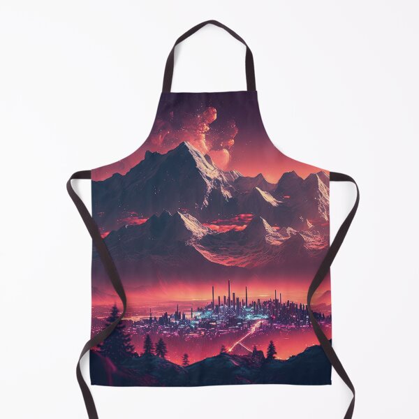 Item preview, Snowy Synthwave: City Lights in the Distance designed and sold by Mullet Monkey.