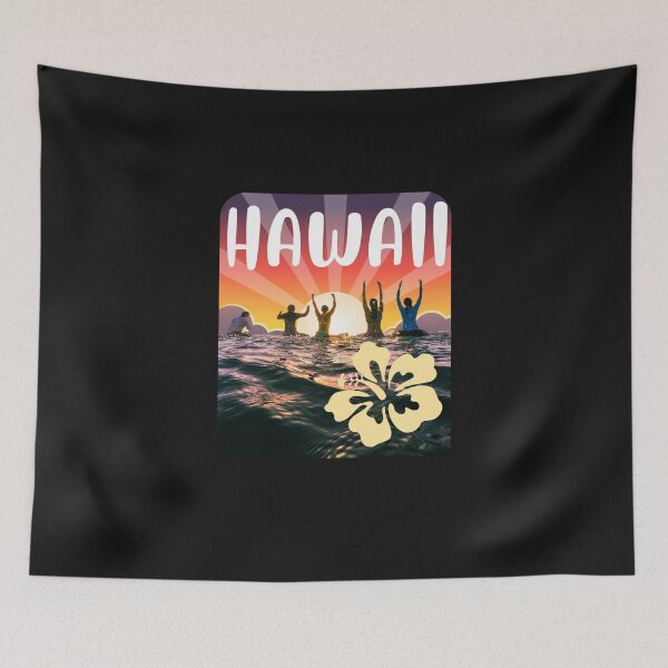 Item preview,  VINTAGE HAWAII SURFING LABEL designed and sold by starfishstuff.