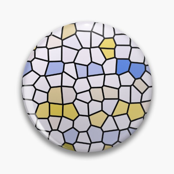 Item preview, Modern Elegant Abstract Colorful Yellow Blue White Gray Mosaic Pattern designed and sold by wenjunior.