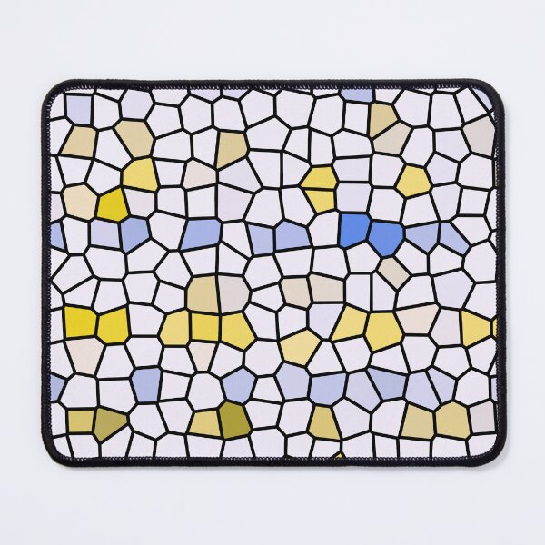 Item preview, Modern Elegant Abstract Colorful Yellow Blue White Gray Mosaic Pattern designed and sold by wenjunior.