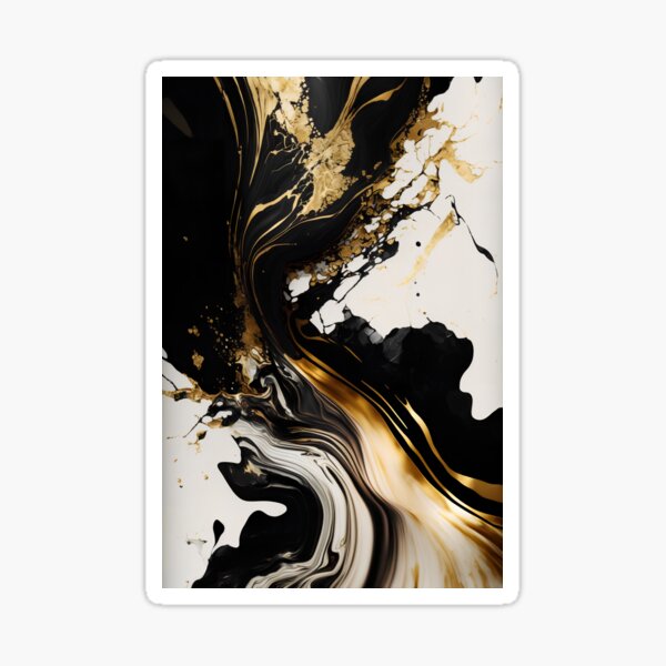 Item preview, Black and Gold Marble Splash designed and sold by Torii Studio.