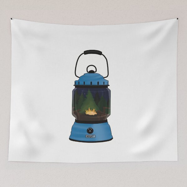 Item preview, Camping lantern summer bonfire  designed and sold by CyberSpikeArt.