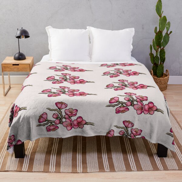 Item preview, Illustration of Lovely Pink Plum Blossoms, Chinese, Japanese Flower designed and sold by JoyfulWhimsy.