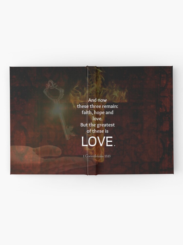 Carnet Cartonne 1 Corinthiens 13 13 Versets De La Bible Citation De L Amour Par Jesussavior Redbubble