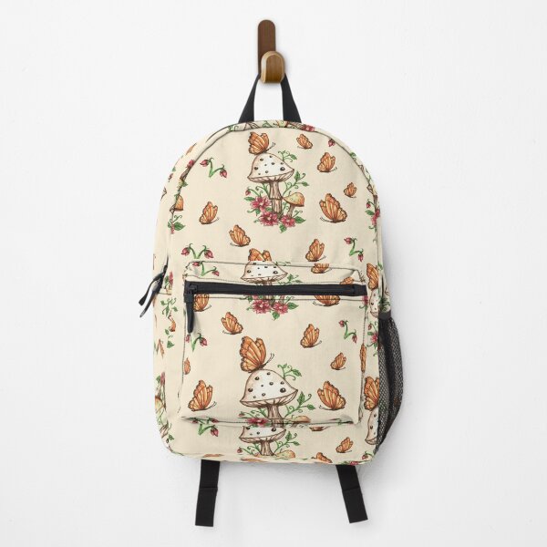 Item preview, Wild Mushrooms, Butterflies, and Flowers Yellow designed and sold by Freshinkshop.