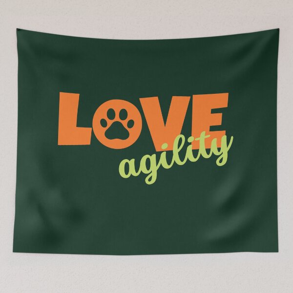 Item preview, Love agility in orange and green designed and sold by PausePapote.