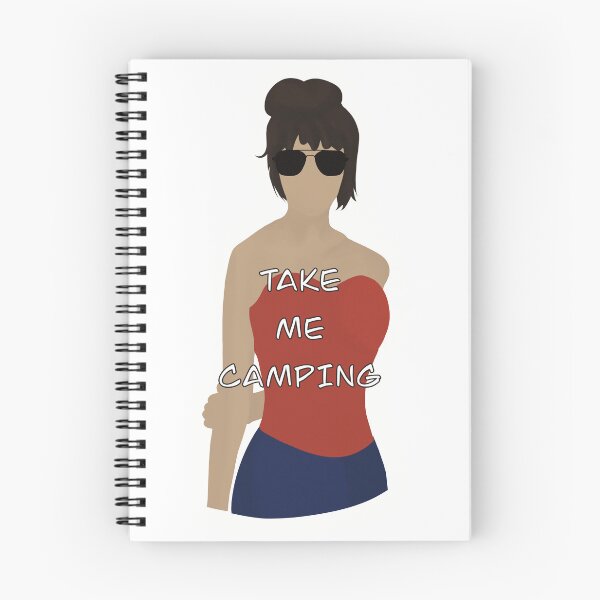 Item preview, Camping girl summertime sticker designed and sold by CyberSpikeArt.