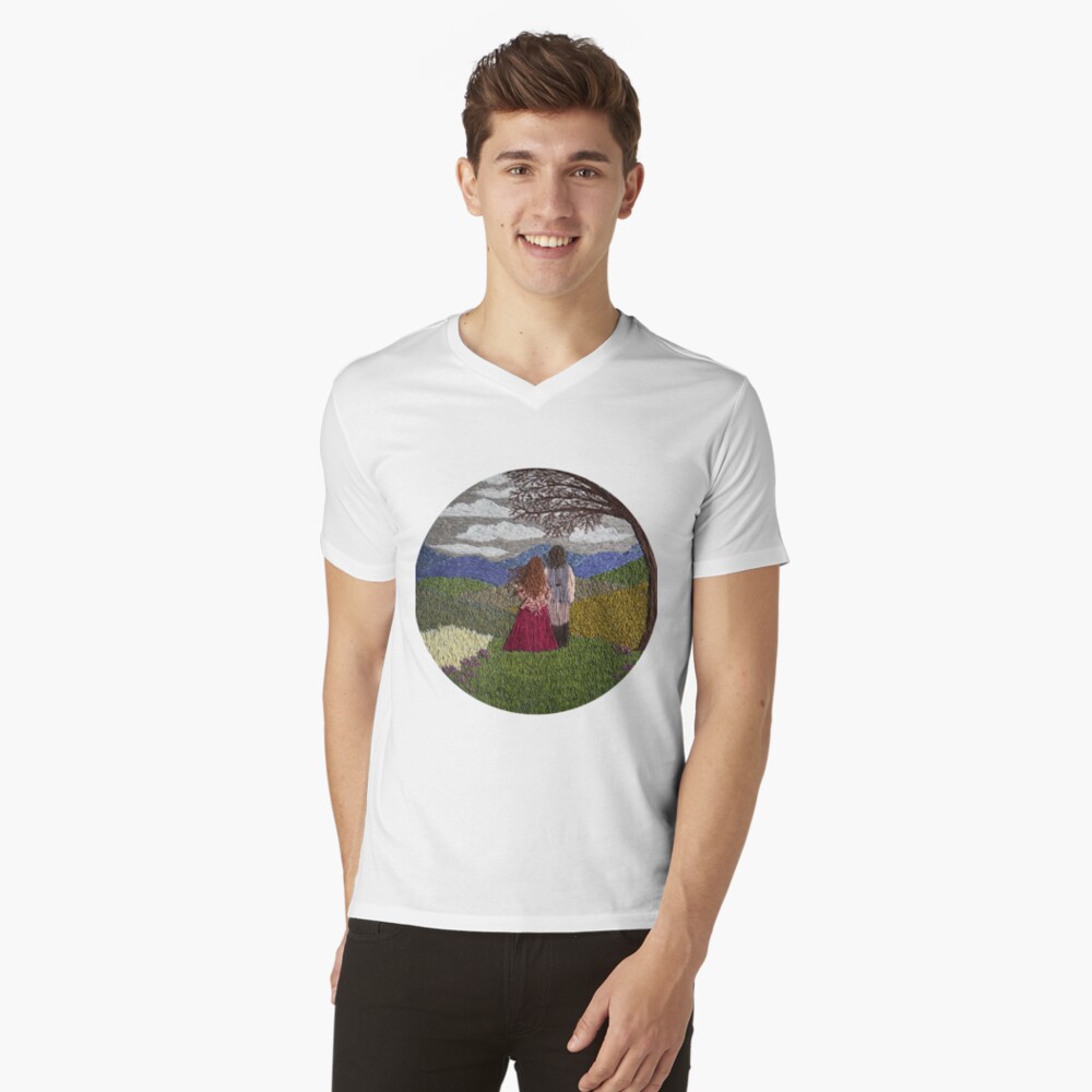 Item preview, V-Neck T-Shirt designed and sold by SewingSongbird.