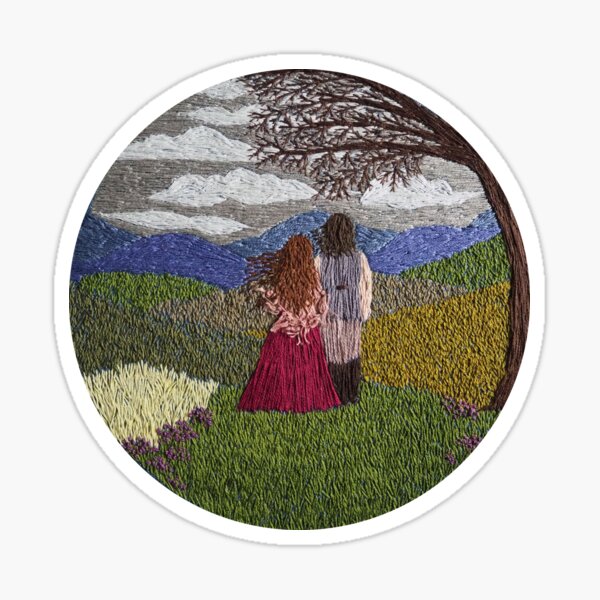 Cathy and Heathcliff Sticker