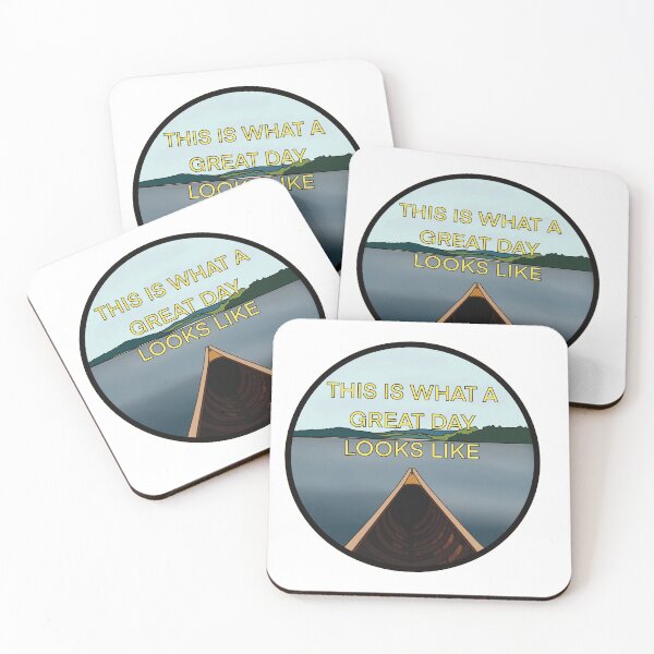 Item preview, Camping lake Perfect day canoeing  designed and sold by CyberSpikeArt.