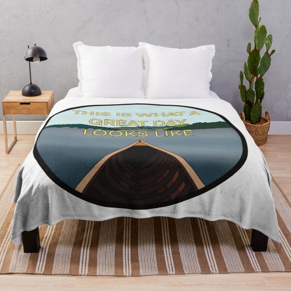 Item preview, Camping lake Perfect day canoeing designed and sold by CyberSpikeArt.