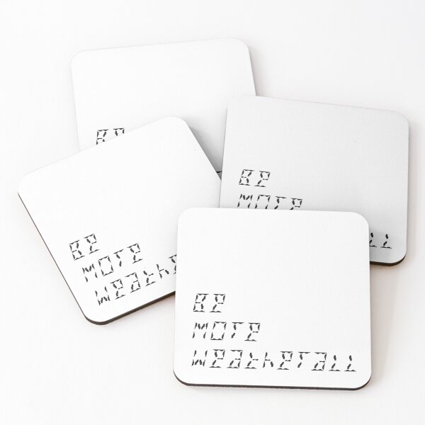 Item preview, Abstract retro digital typeface tribute: Be More Weatherall designed and sold by SnedLab.