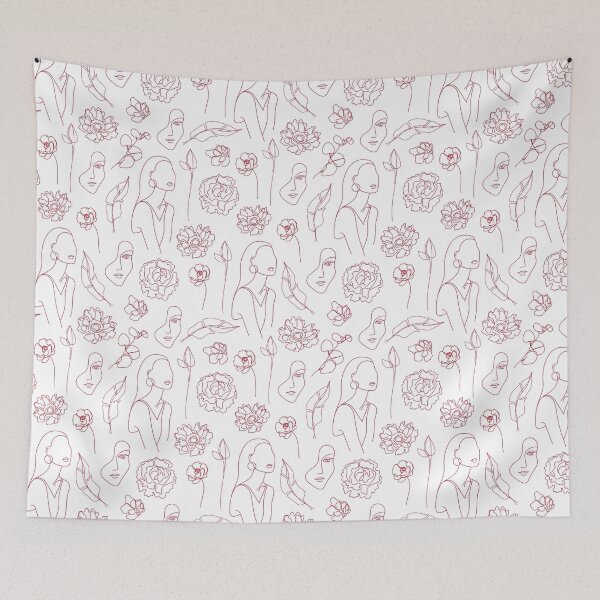 Item preview, Flowers Pattern Woman Line designed and sold by Aiko  Ota.