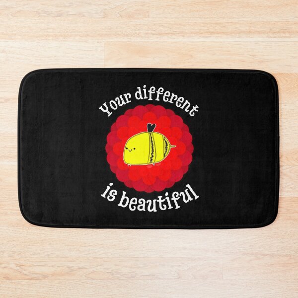 Item preview, Different Is Beautiful Cute Kawaii Bumble Bee Diversity Quote designed and sold by Renata Illustrata.