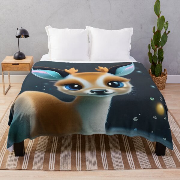 Item preview, Cute Fawn in the Water, cartoon drawing, Ai Generated Art designed and sold by ACC .