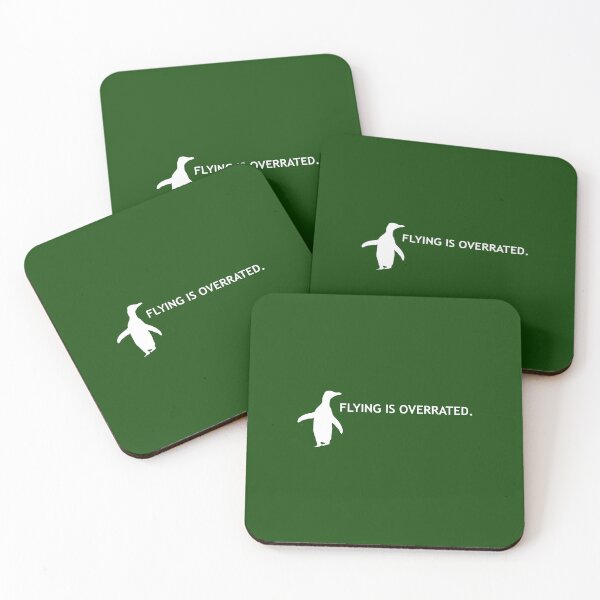 Artikelvorschau, Flying is Overrated Hoiho Penguin (Dark Green #104606 background) entworfen und verkauft von SBPenguins.