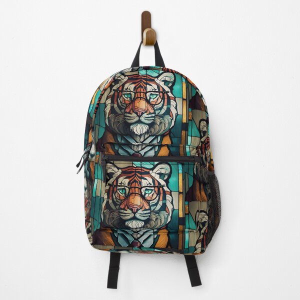 Item preview, Wise Tiger - Stained Glass designed and sold by AgitProPrints.