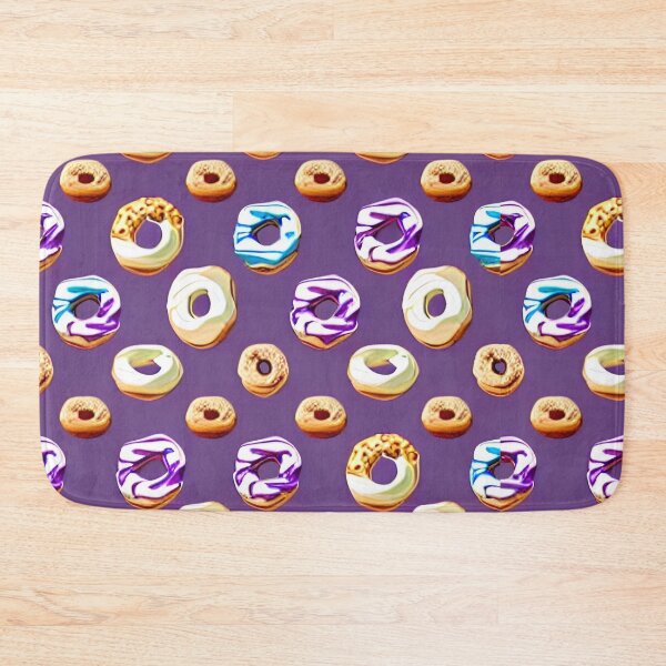 Item preview, Variety Donuts on Purple - All Over Print Design designed and sold by ArtistsQuest.