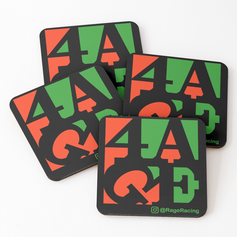 Aperçu de l'œuvre Dessous de verre (lot de 4) créée et vendue par Rage-Racing.