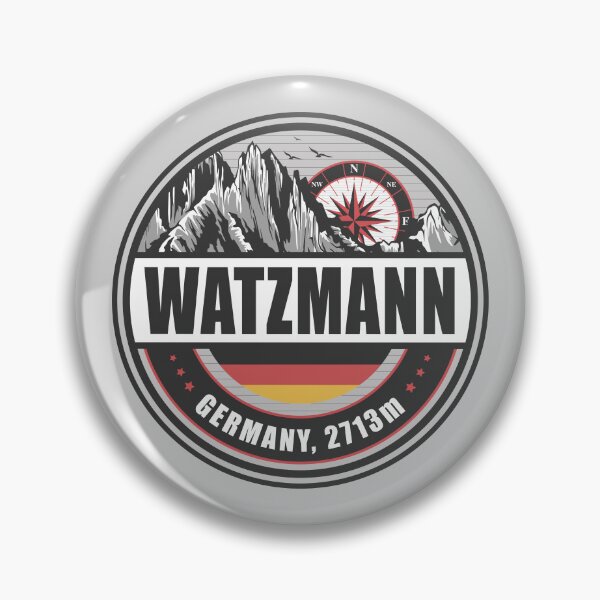 Item preview, Watzmann Germany Flag Mountain Hiking Design designed and sold by CynthiaGraphics.