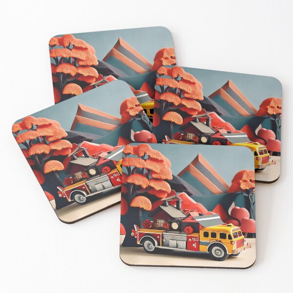 Item preview, Crochet Firetruck designed and sold by cuprum.
