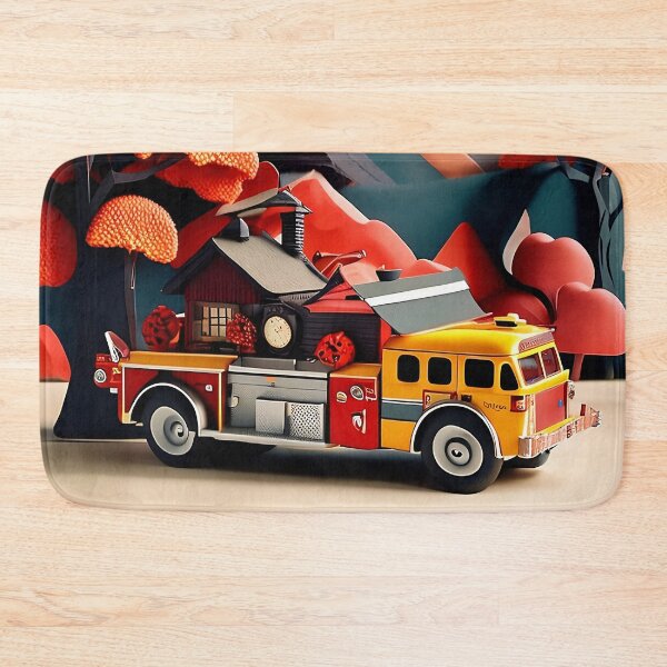 Item preview, Crochet Firetruck designed and sold by cuprum.