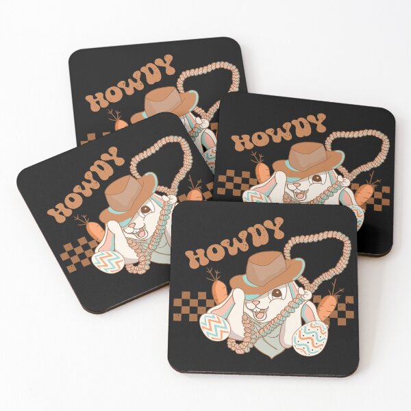 Item preview, Howdy! Cute Easter Bunny Cowboy designed and sold by printify.