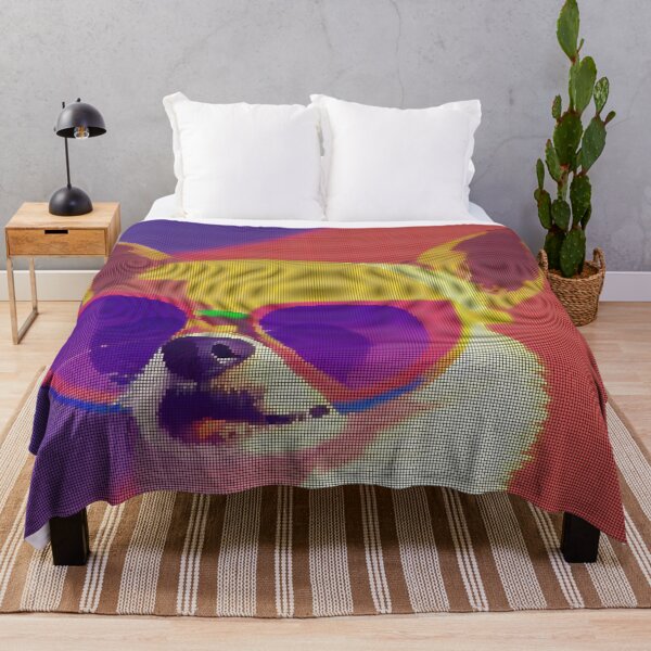 Item preview, Colorful Abstract Chihuahua Wearing Sunglasses 8-bit Pixel Art designed and sold by PixelDripped.