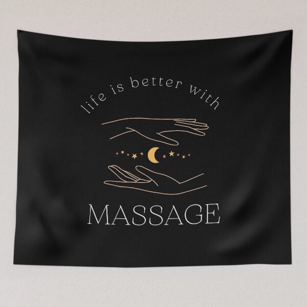 Item preview, life is better with massage designed and sold by FLOWER--ART.