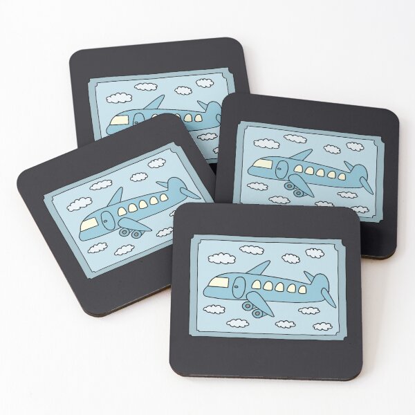 Item preview, Airplane Design Blue designed and sold by SketchZeit.