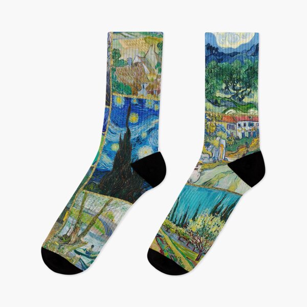 Item preview,  Van Gogh painting collage with gold borders designed and sold by Inktown.