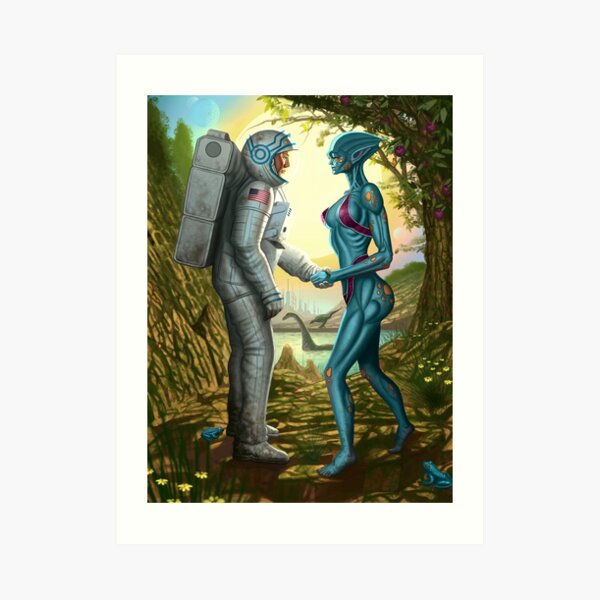 Alien Contact Art Print