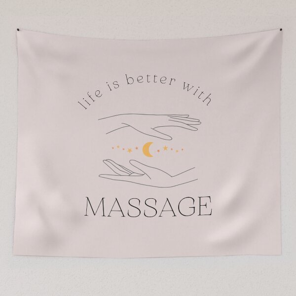 Item preview, life is better with massage  cool designed and sold by FLOWER--ART.
