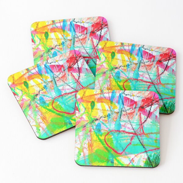 Item preview, Bright abstract expressionism artwork  designed and sold by Grey Robinson.