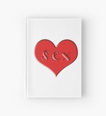 sex heart Hardcover Journal
