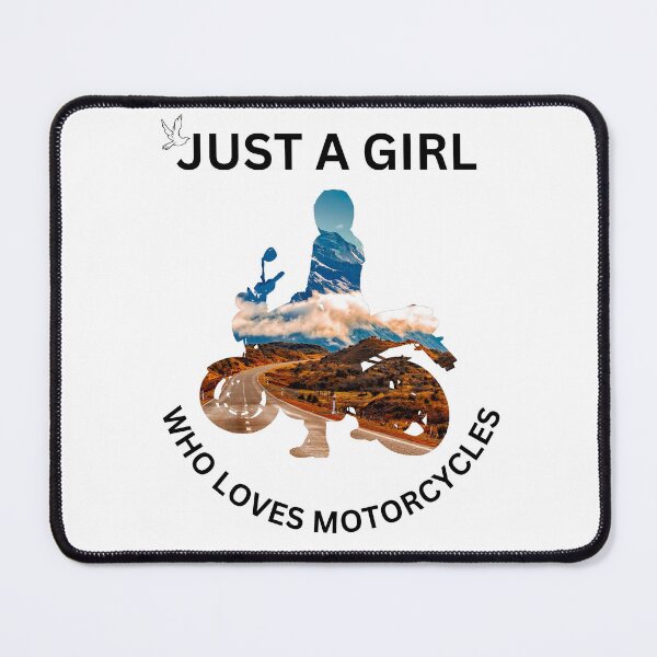 Item preview, Just a Girl Who Loves Motorcycles Funny Saying designed and sold by HanaiPrint.