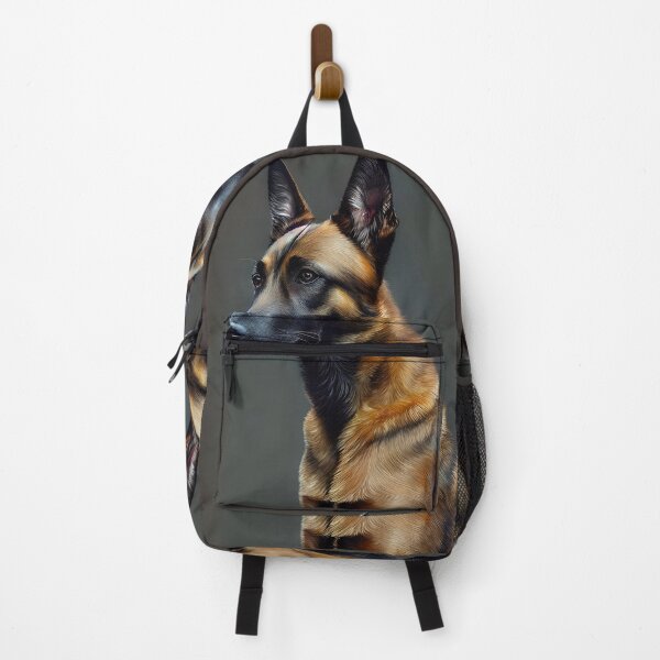 Item preview, Belgian Malinois Shepherd Dog Portrait Wall Art Printable Poster Canvas Print Classic Decor Watercolour Acrylic Painting designed and sold by William A. McCarthy.