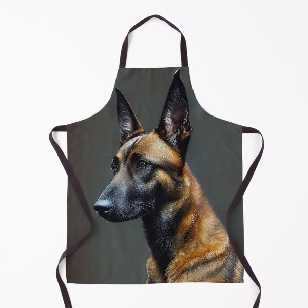Item preview, Belgian Malinois Shepherd Dog Portrait Wall Art Printable Poster Canvas Print Classic Decor Watercolour Acrylic Painting designed and sold by William A. McCarthy.